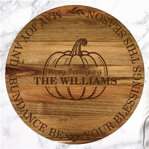 Engraved May Joy and Abundance Lazy Susan image