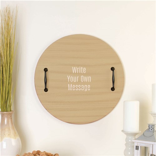 Personalized Create Your Own Round Tray image