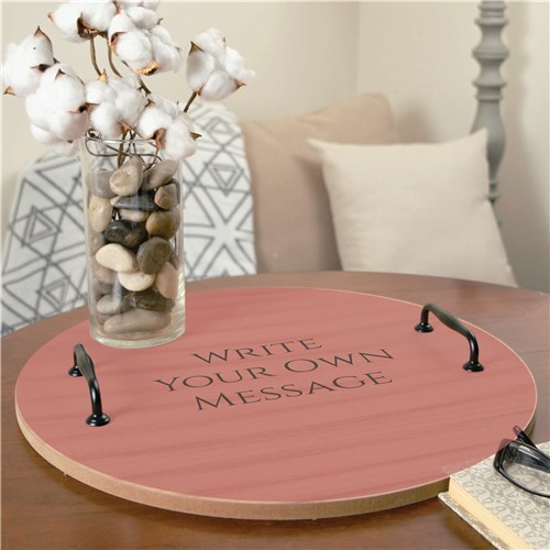 Personalized Create Your Own Round Tray image