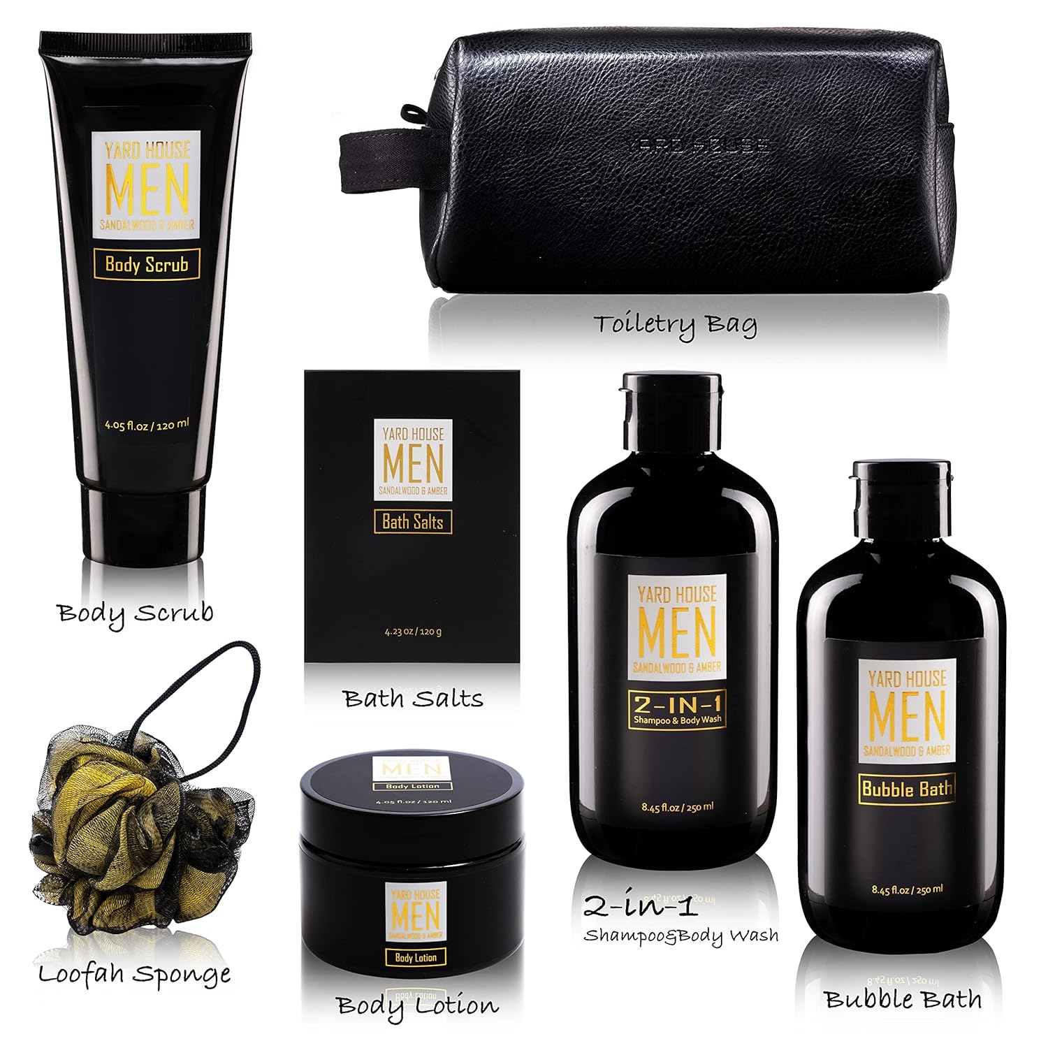 7 Piece Men's Spa Set Sandalwood & Amber image