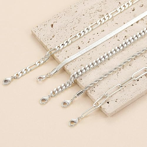 5 Piece Silver or Gold Bracelet Set image