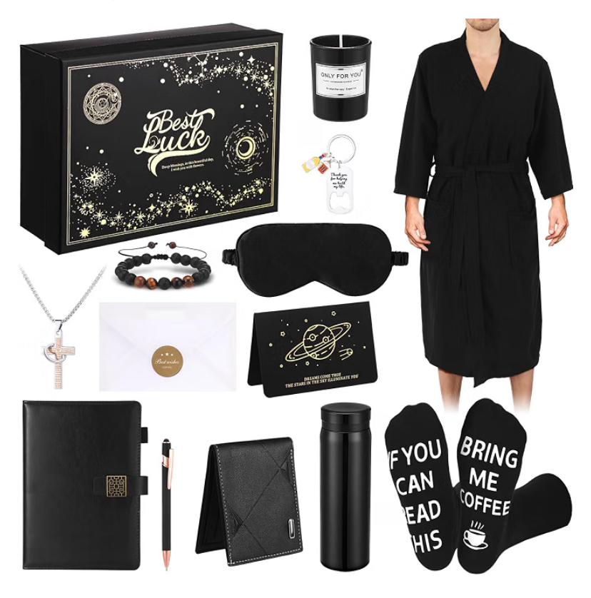 Mens 13 Piece Robe Gifts Set - 4 Colors image