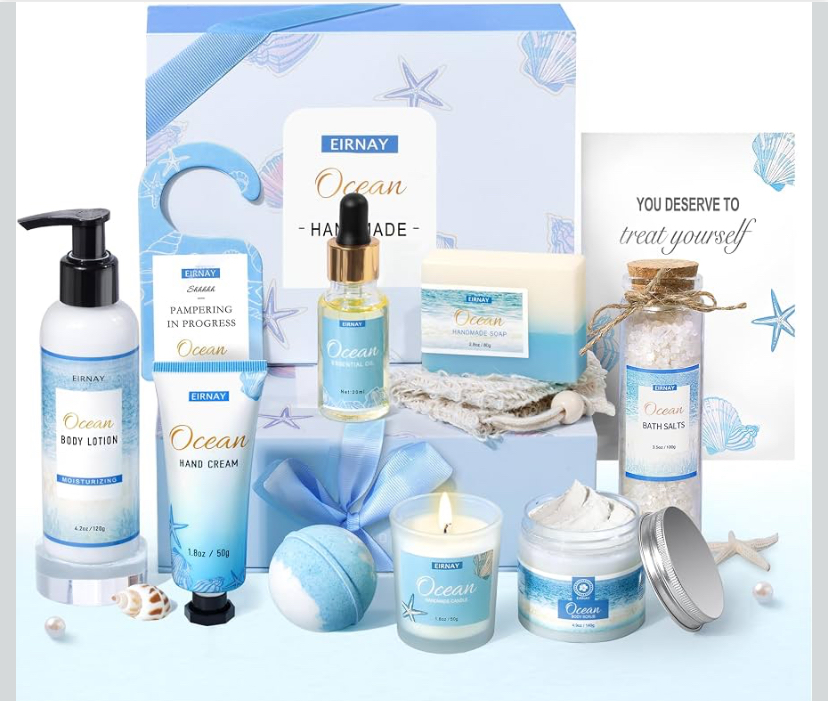 12 Pcs Ocean Bath and Body Gift Set - 2 Scents image