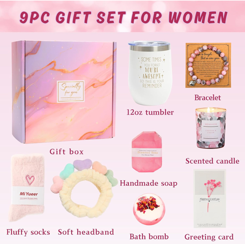 9pc Relaxing Spa Bath Gift Sets - 3 Scents image