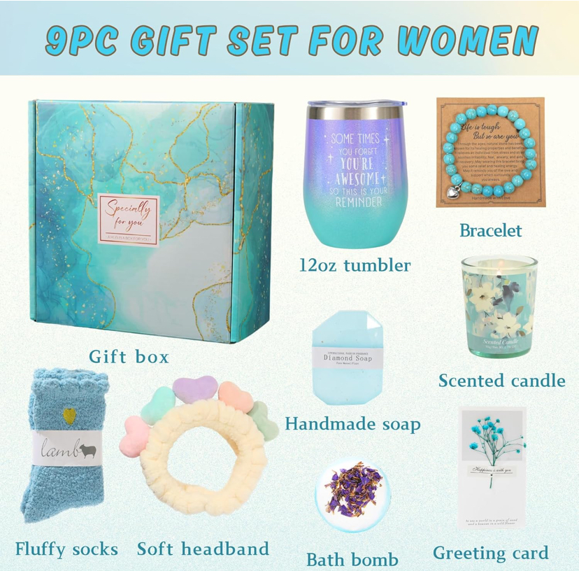 9pc Relaxing Spa Bath Gift Sets - 3 Scents image