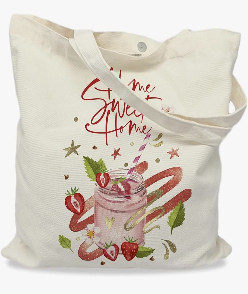 Double Sided Print Canvas Tote Bags - 10 Designs image