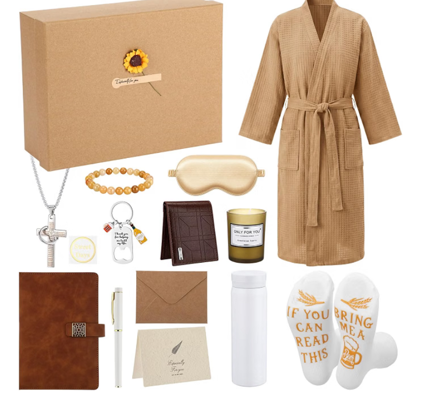 Mens 13 Piece Robe Gifts Set - 4 Colors image