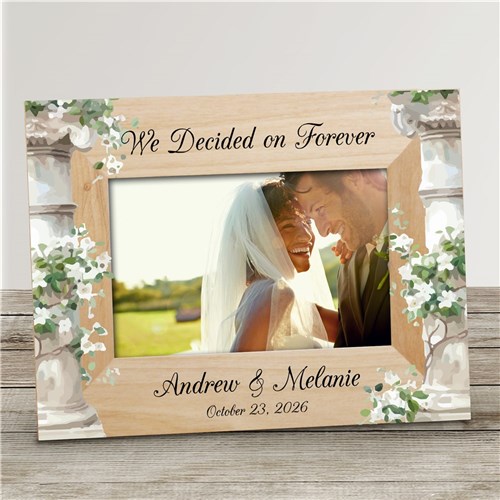 Personalized Wedding Pillars Wooden Picture Frame