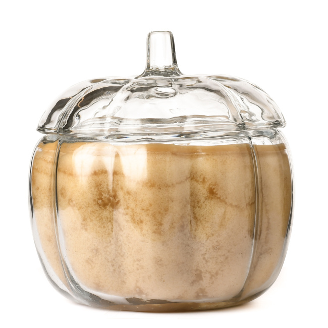 70 oz Pumpkin Shaped Glass Candle 2- Scents