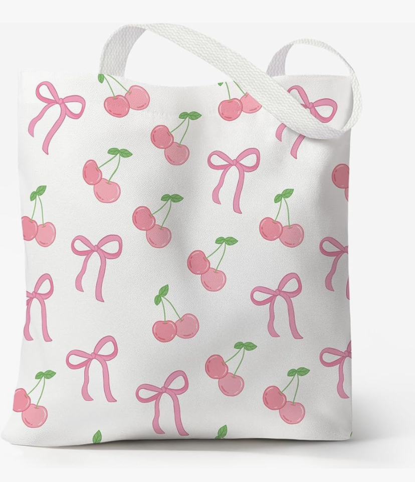 Cute Aesthetic Canvas Totes with snap and Zipper Pocket - 20 Designs image