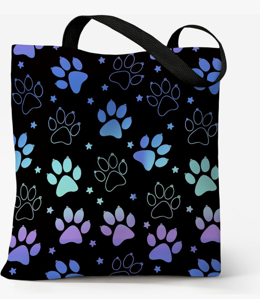 Cute Aesthetic Canvas Totes with snap and Zipper Pocket - 20 Designs image