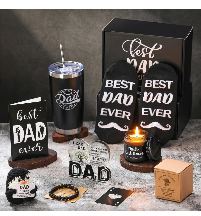 Dad's Gift Box With Tumbler and More