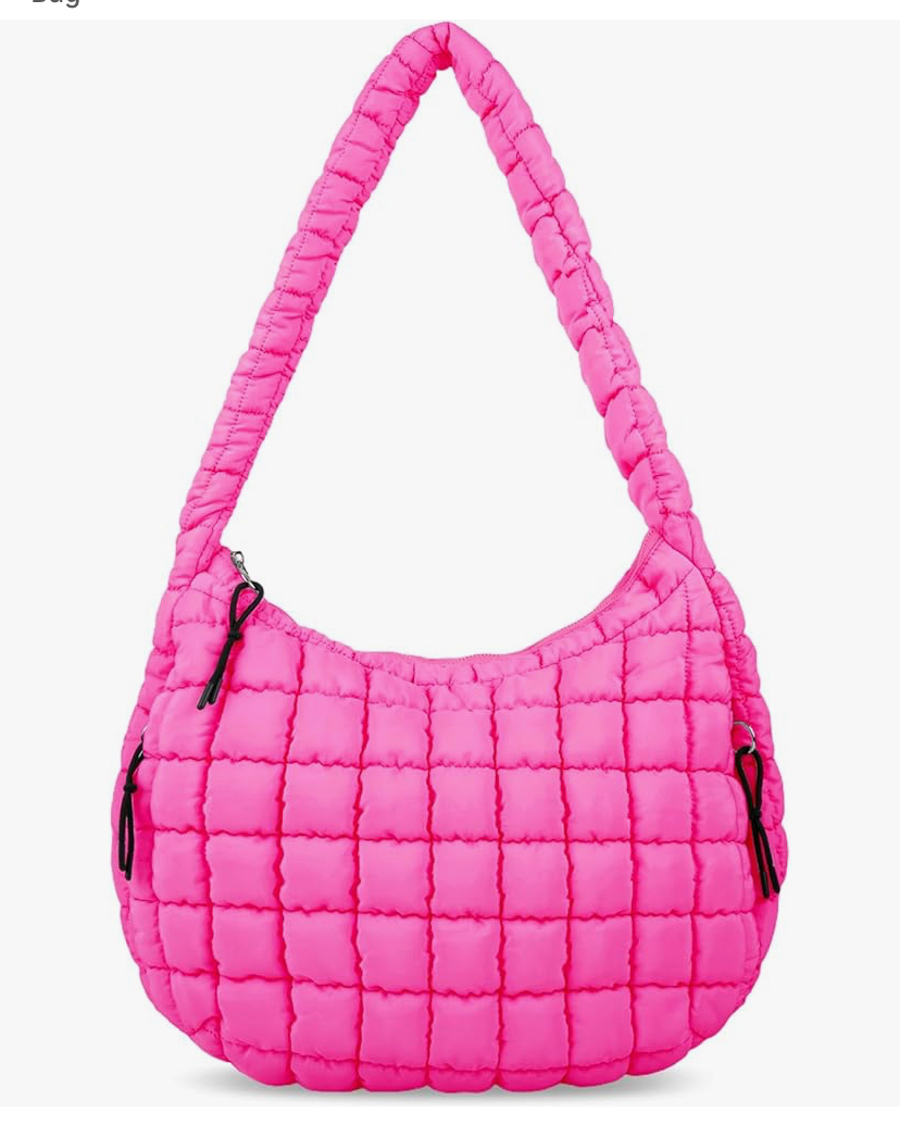 Quilted Carryall Hobo Puff Shoulder Bag - 3 Colors image