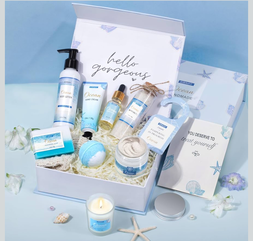 12 Pcs Ocean Bath and Body Gift Set - 2 Scents