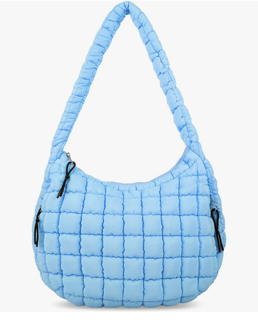 Quilted Carryall Hobo Puff Shoulder Bag - 3 Colors image