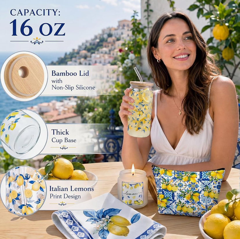 A Taste of Italy 7 Piece Lemon Tote Gift Set image