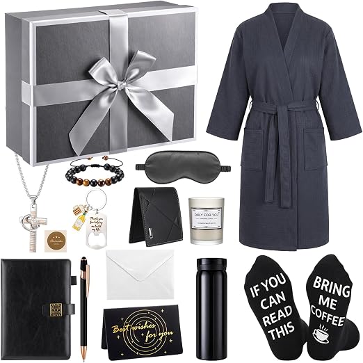 Mens 13 Piece Robe Gifts Set - 4 Colors image