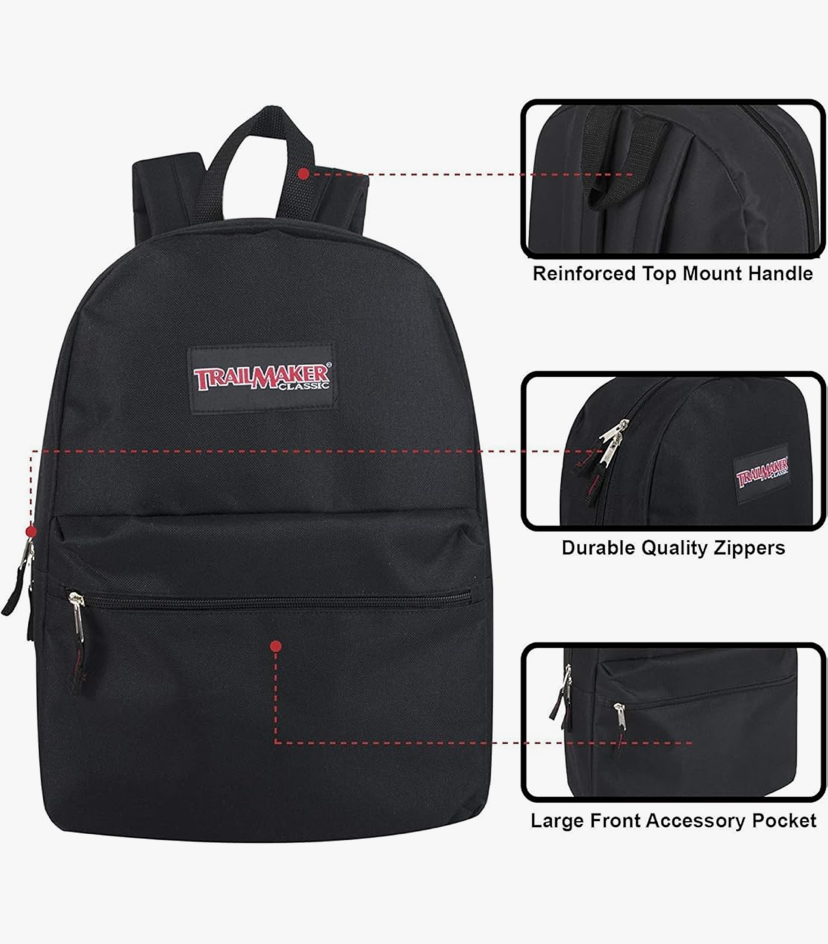 17 " Backpack with School Supplies for Kids - 20 Piece  - 4 Colors image