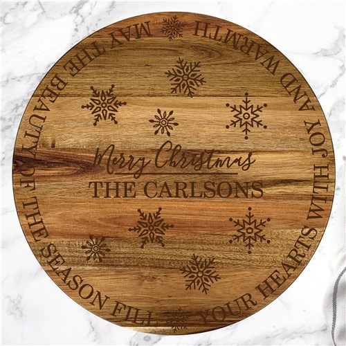 Engraved May the Beauty of the season Lazy Susan image