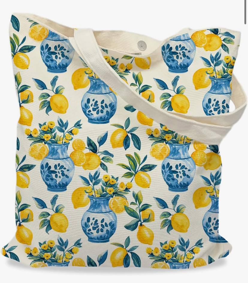 Double Sided Print Canvas Tote Bags - 10 Designs image