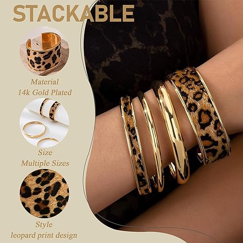 Leopard Stackable Bangles