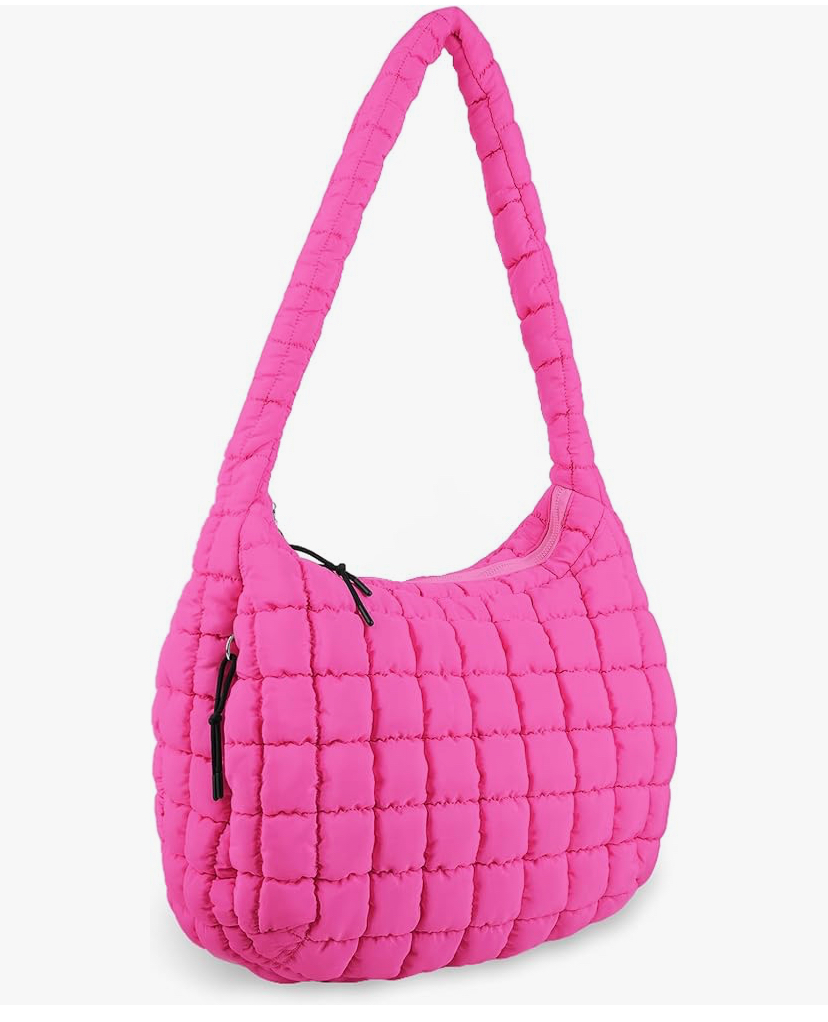 Quilted Carryall Hobo Puff Shoulder Bag - 3 Colors image