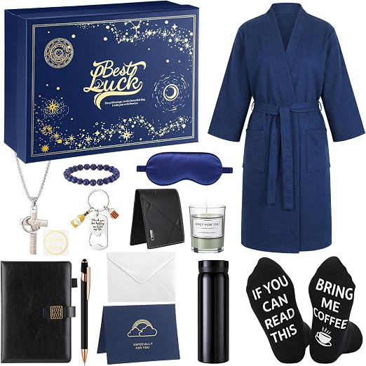 Mens 13 Piece Robe Gifts Set - 4 Colors image