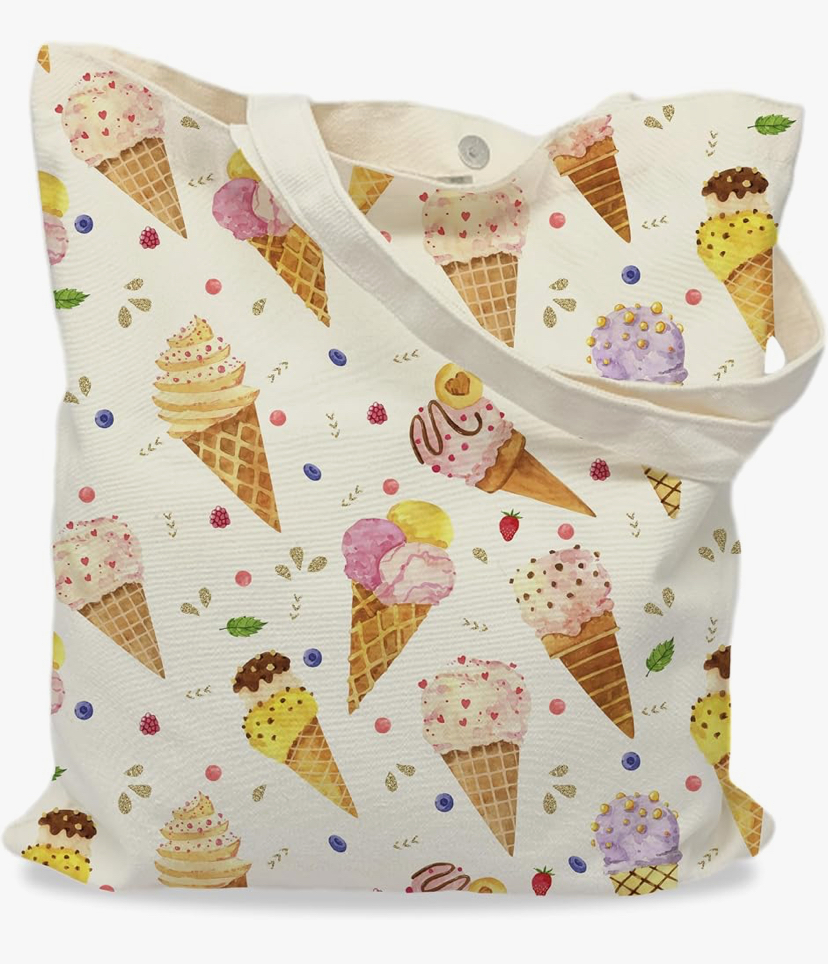 Double Sided Print Canvas Tote Bags - 10 Designs image